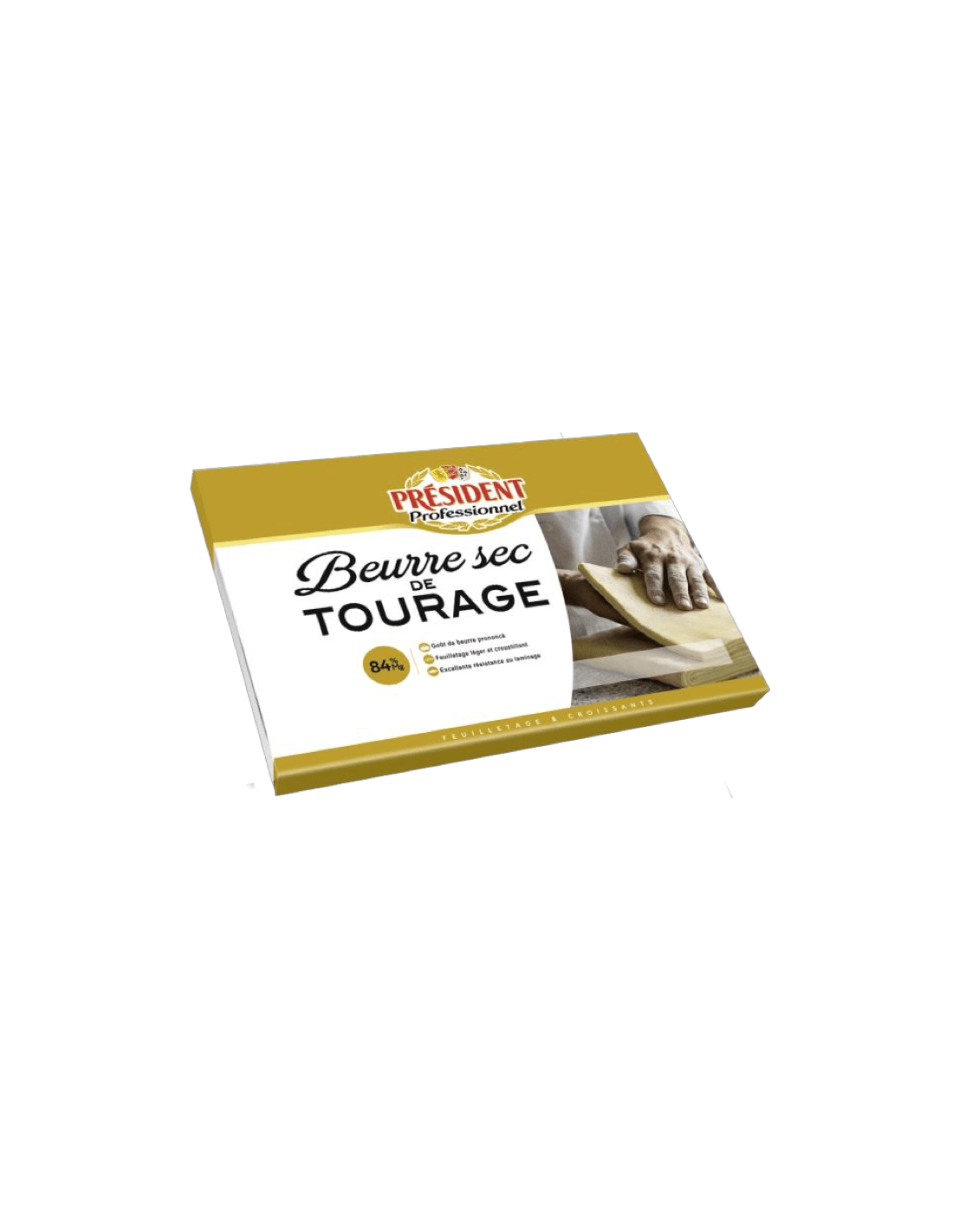 Beurre sec Tourage 84% Plaque 2 kg - Eurodistribution